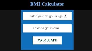 Build BMI Calculator using Vanilla Javascript